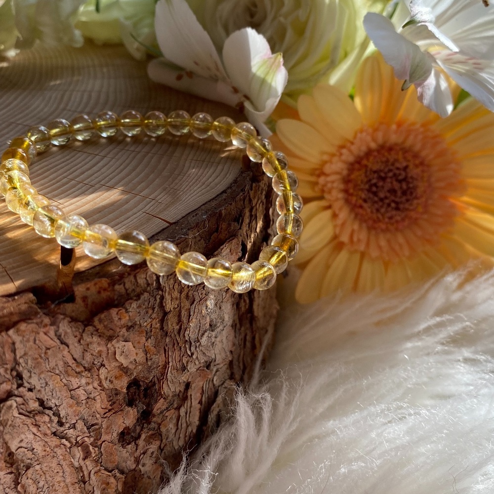 Citrine Beaded Bracelet